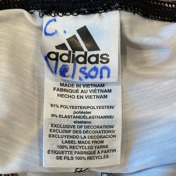 Adidas never worn black and white track pants for kids, size M (10/12) - Picture 3 of 4